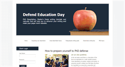 Desktop Screenshot of defendeducationday.org