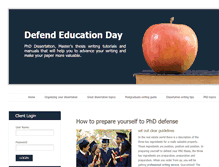 Tablet Screenshot of defendeducationday.org